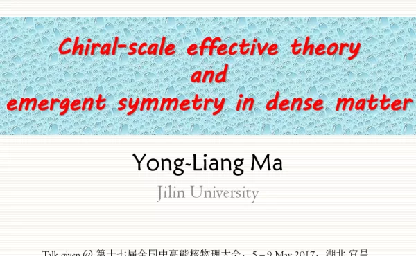 Chiral-scaleeffectivetheoryandemergentsymmetryindensematter