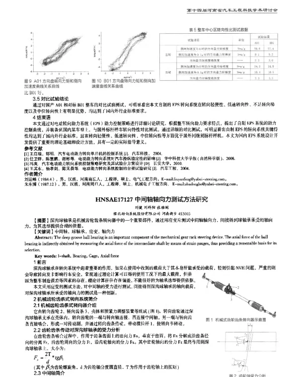 中间轴轴向力测试方法研究