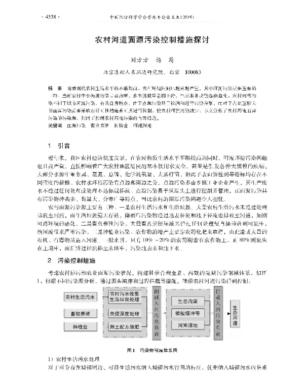 农村河道面源污染控制措施探讨