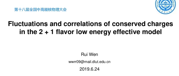 Fluctuationsandcorrelationsofconservedchargesinthe2+1flavorlowenergyeffectivemodel