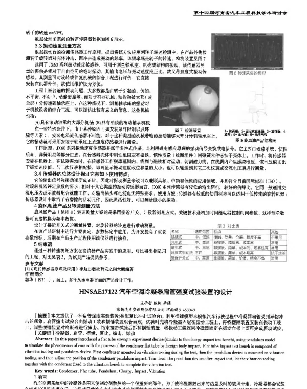 汽车空调冷凝器扁管强度试验装置的设计