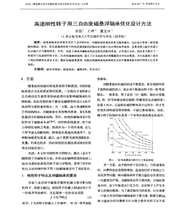 高速刚性转子用三自由度磁悬浮轴承优化设计方法