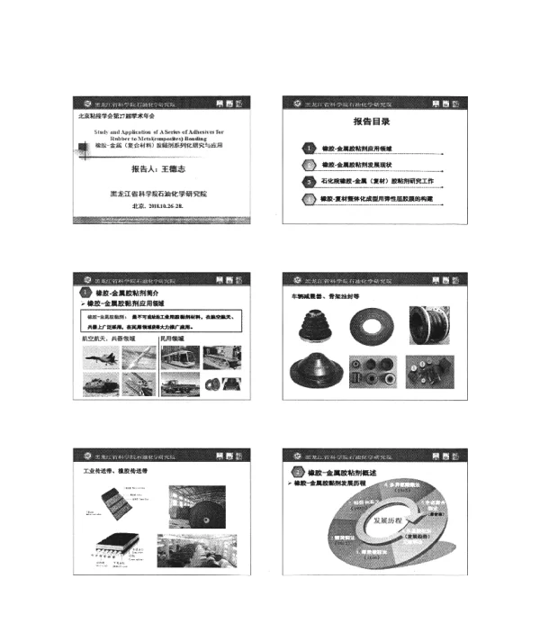 橡胶-金属(复合材料)胶黏剂系列化研究与应用