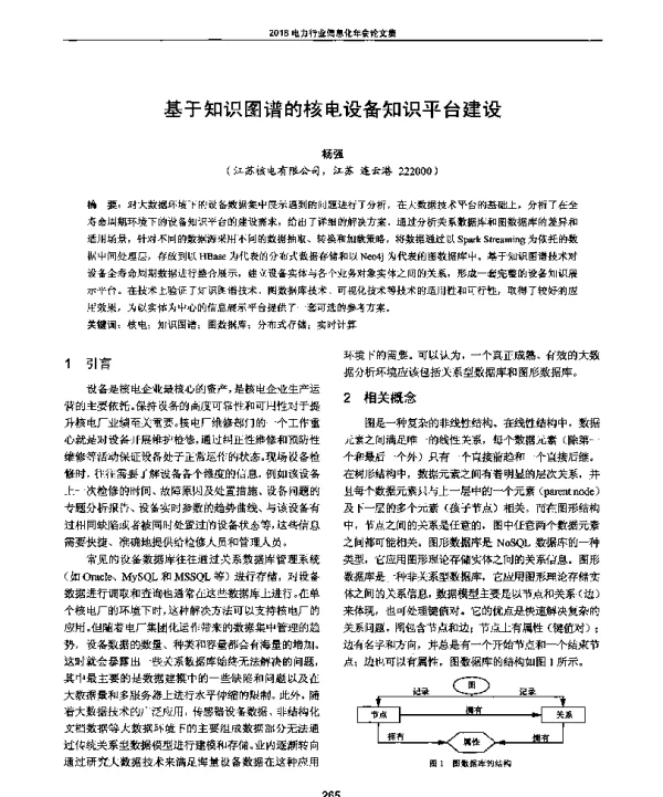 基于知识图谱的核电设备知识平台建设