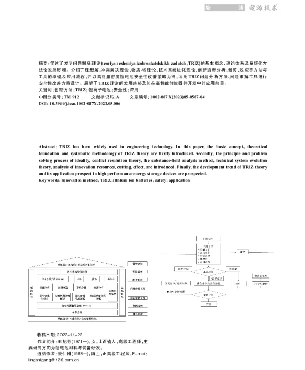 TRIZ理论在高性能储能器件设计中的应用