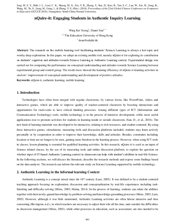 nQuire-itEngagingStudentsinAuthenticInquiryLearning