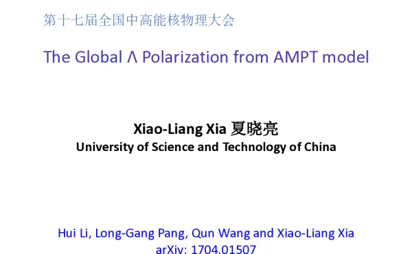 TheGlobalΛPolarizationfromAMPTmodel