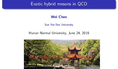 ExotichybridmesonsinQCD