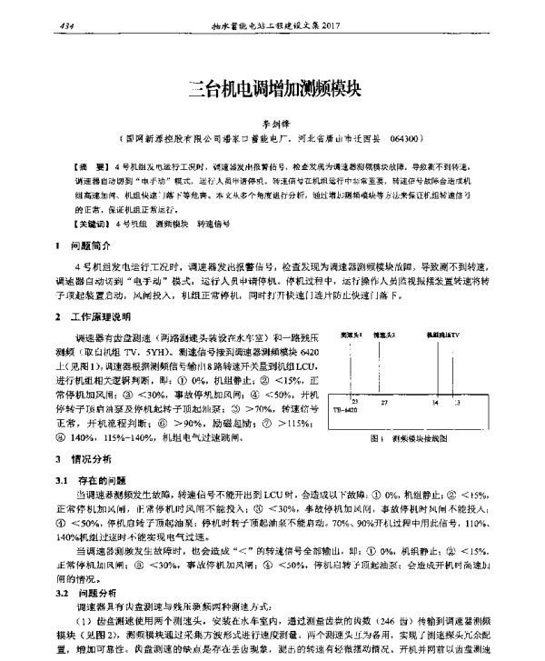 三台机电调增加测频模块