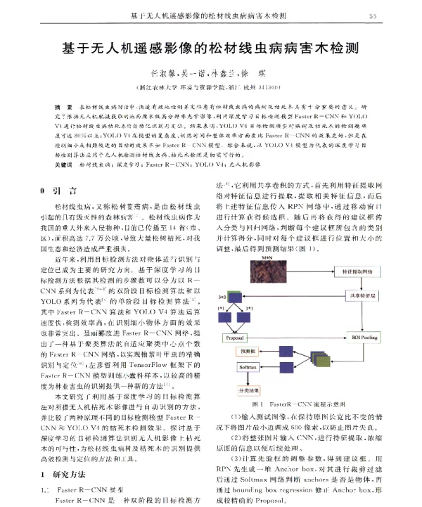 基于无人机遥感影像的松材线虫病病害木检测