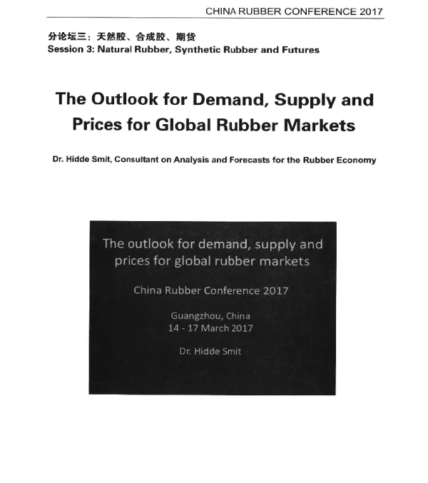 TheOutlookforDemandSupplyandPricesforGlobalRubberMarkets