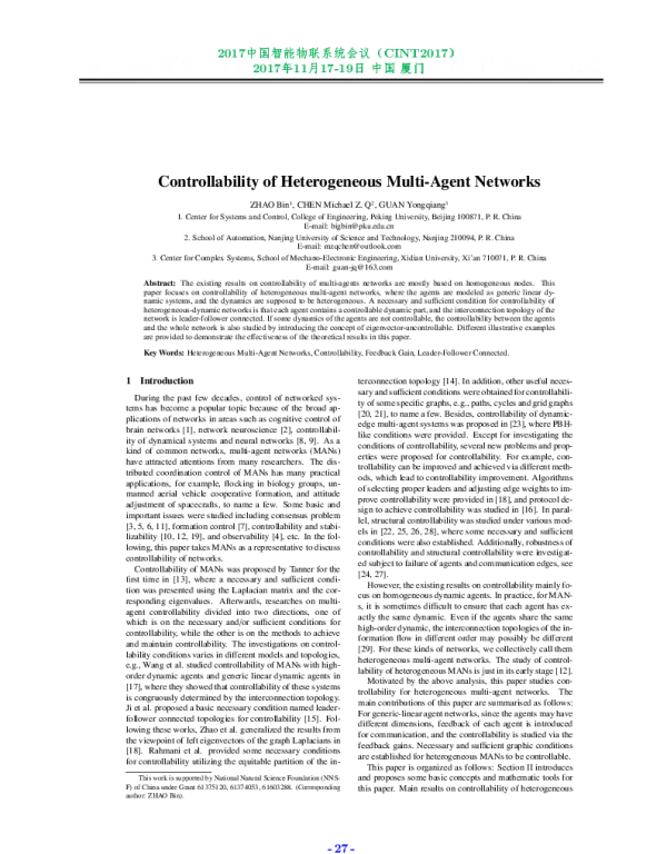 ControllabilityofHeterogeneousMulti-AgentNetworks