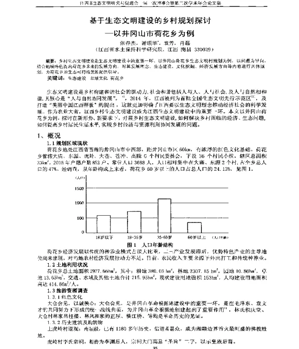 基于生态文明建设的乡村规划探讨—以井冈山市荷花乡为例