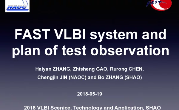 FASTVLBIsystemandplanoftestobservation