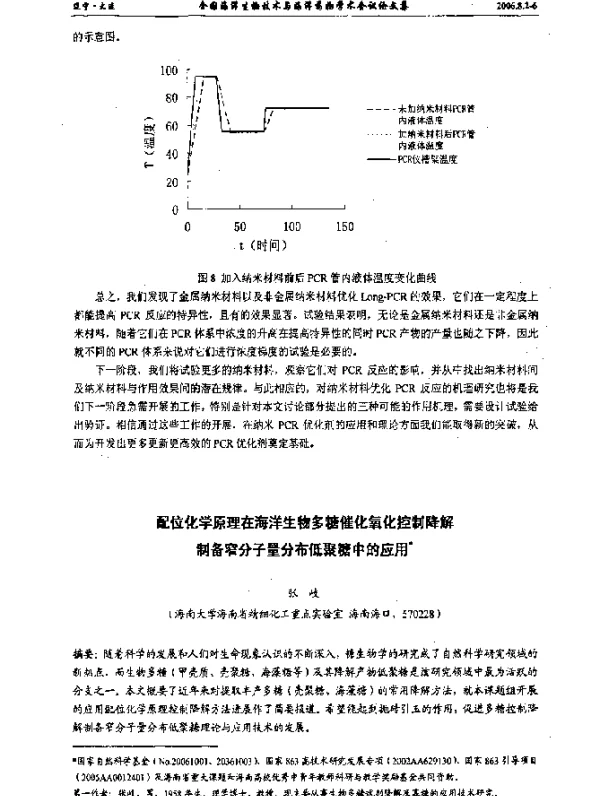 配位化学原理在海洋生物多糖催化氧化控制降解制备窄分子量分布低聚糖中的应用