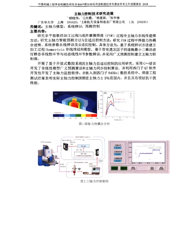 主轴力控制技术研究进展