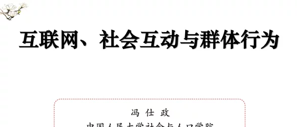 互联网、社会互动与群体行为