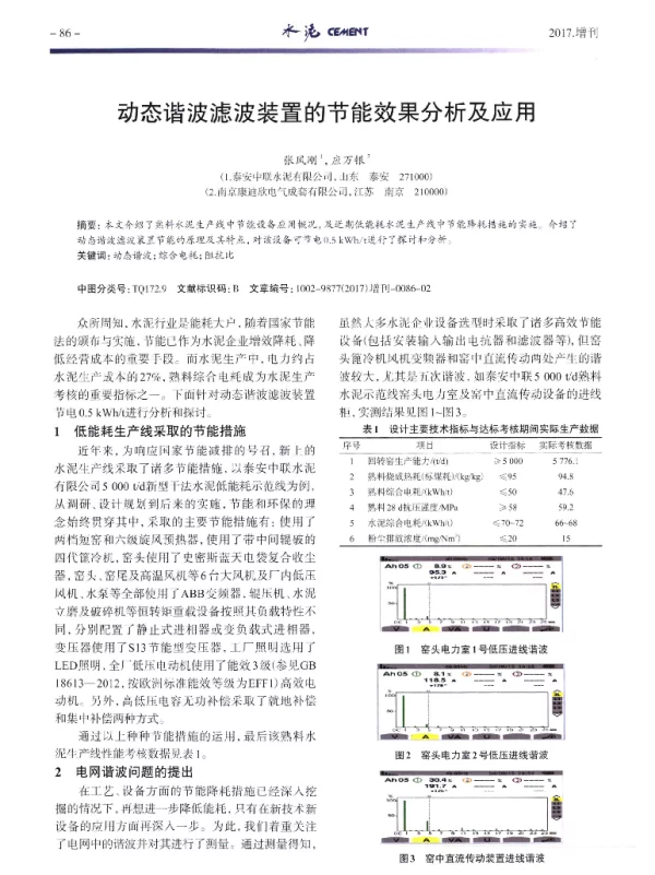 动态谐波滤波装置的节能效果分析及应用