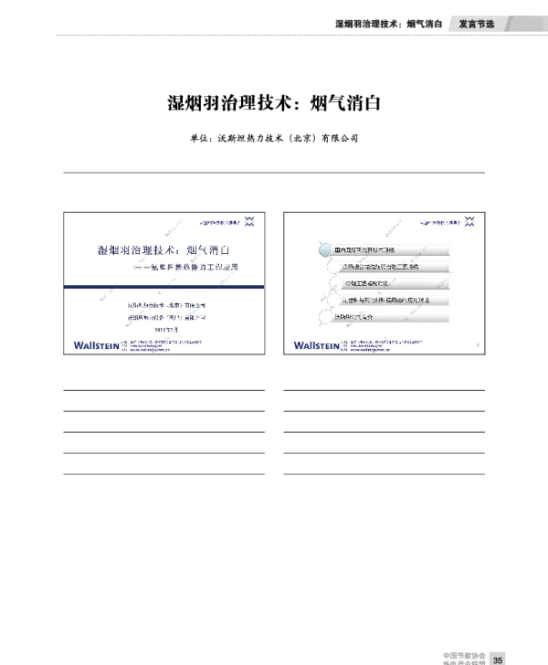 湿烟羽治理技术烟气消白