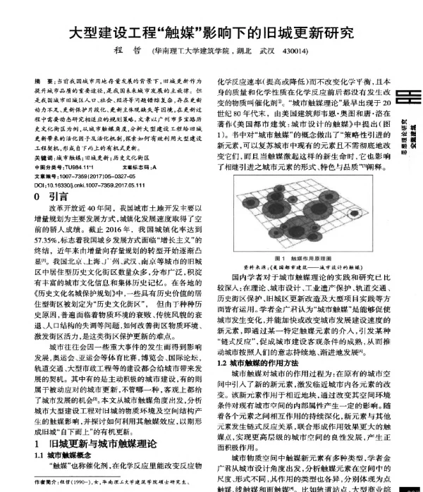 大型建设工程触媒影响下的旧城更新研究