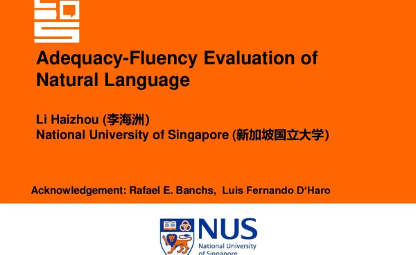 Adequacy-FluencyEvaluationofNaturalLanguage