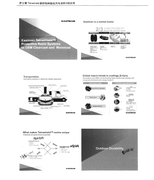 伊士曼Tetrashield保护性树脂在汽车涂料中的应用