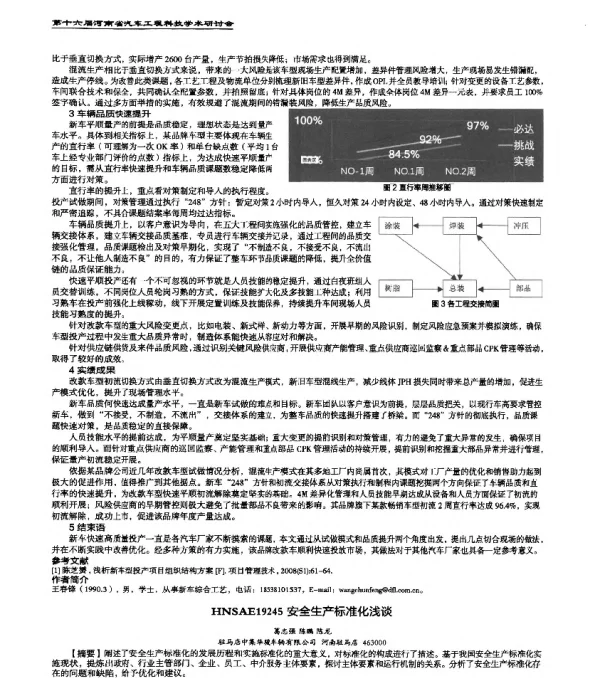 HNSAE19245安全生产标准化浅谈