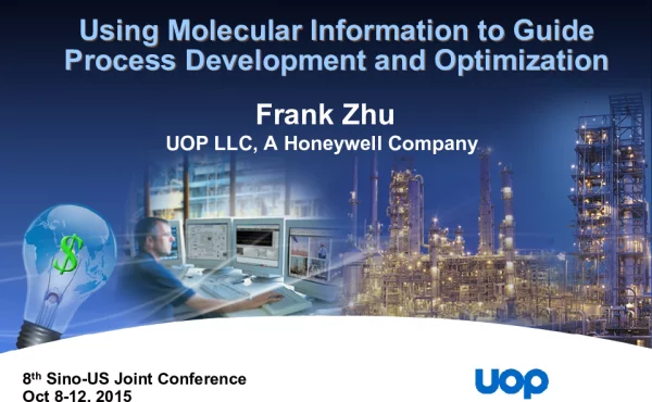 UsingMolecularInformationtoGuideProcessDevelopmentandOptimization