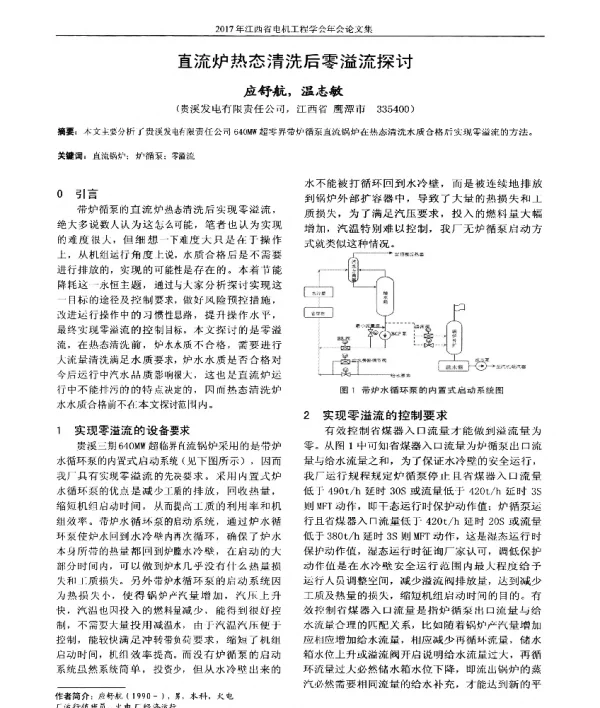 直流炉热态清洗后零溢流探讨