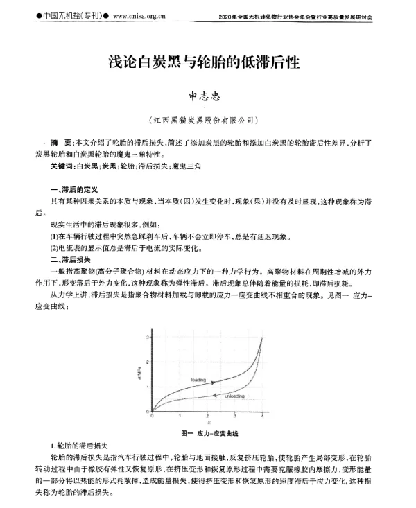 浅论白炭黑与轮胎的低滞后性