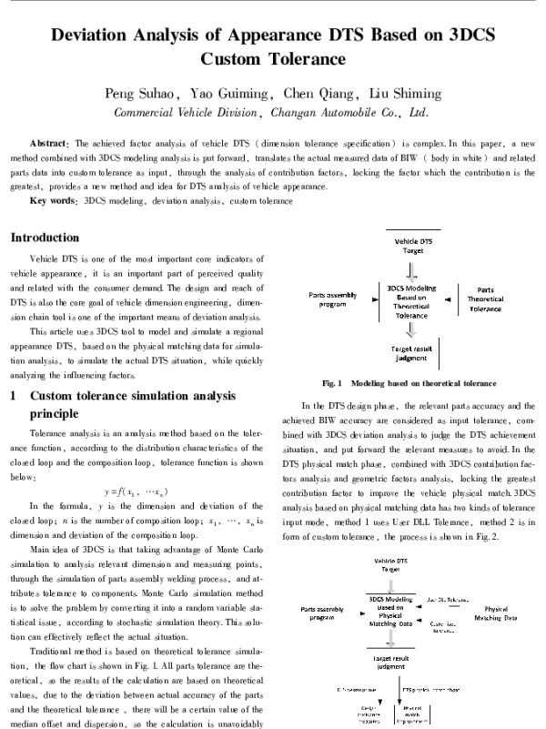 DeviationAnalysisofAppearanceDTSBasedon3DCSCustomTolerance