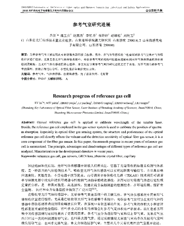 参考气室研究进展