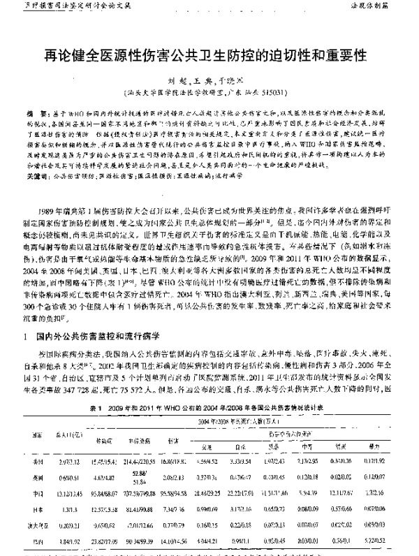 再论健全医源性伤害公共卫生防控的迫切性和重要性