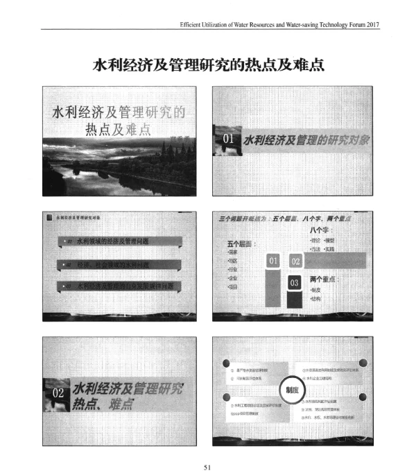水利经济及管理研究的热点及难点
