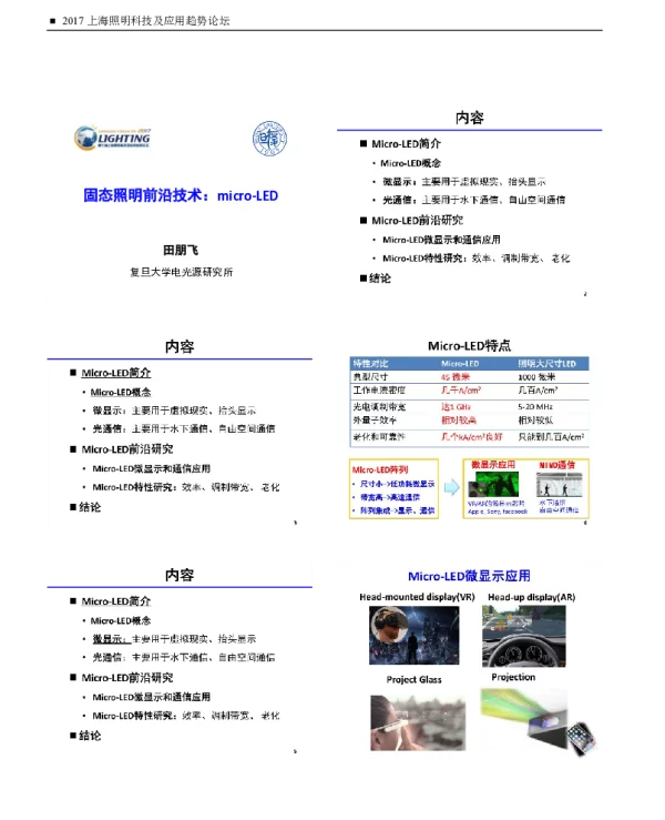 固态照明前沿技术micro-LED