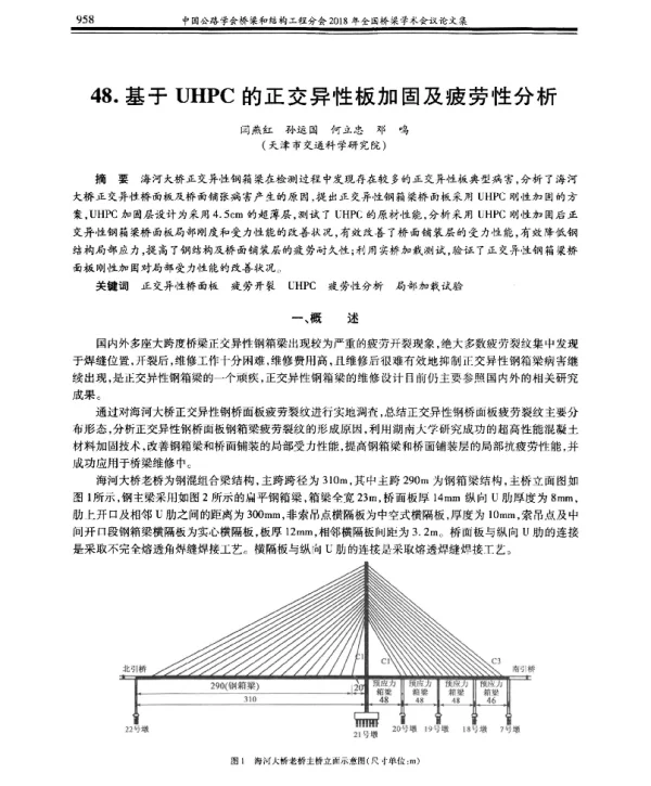 基于UHPC的正交异性板加固及疲劳性分析