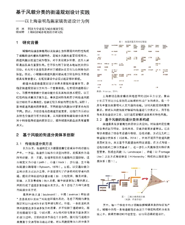 基于风貌分类的街道规划设计实践--以上海崇明岛陈家镇街道设计为例