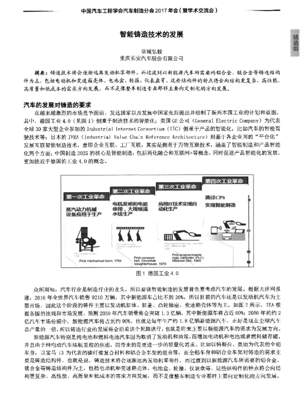 智能铸造技术的发展