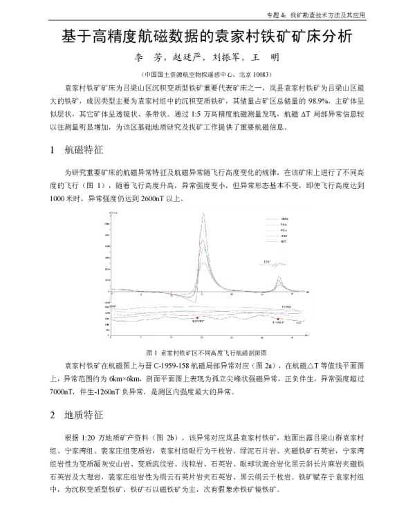 基于高精度航磁数据的袁家村铁矿矿床分析