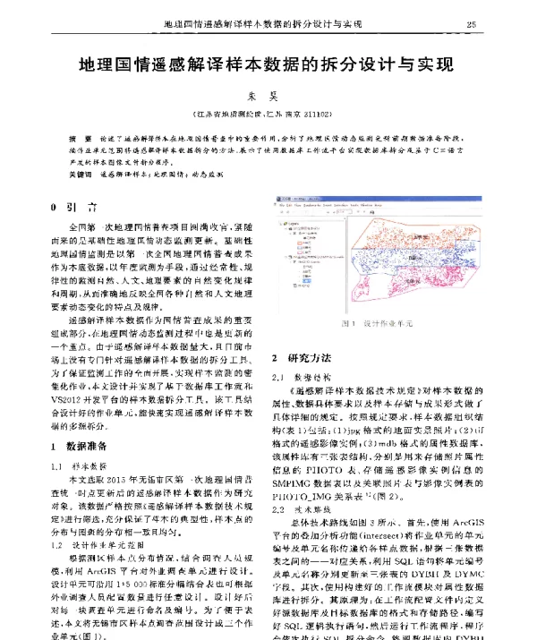 地理国情遥感解译样本数据的拆分设计与实现