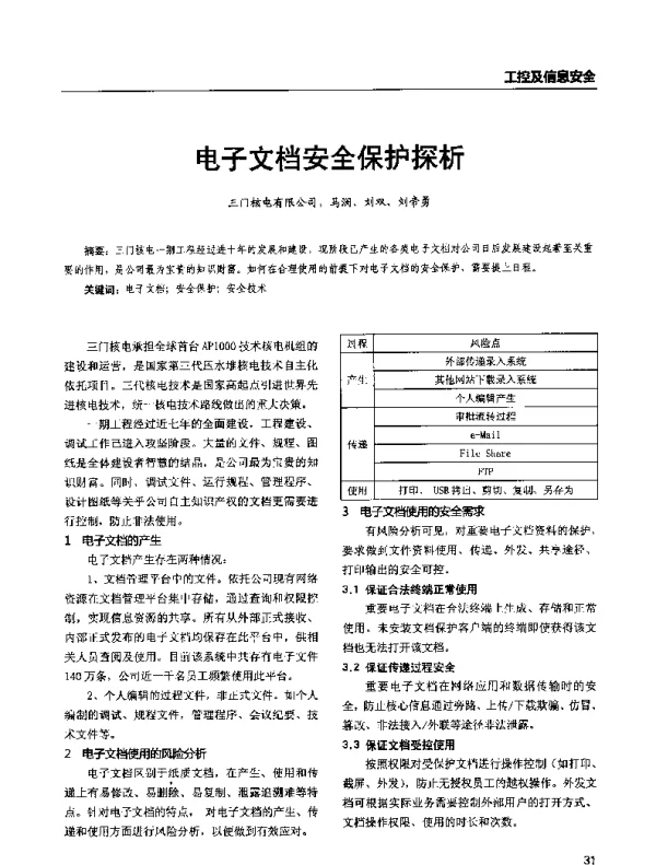 电子文档安全保护探析