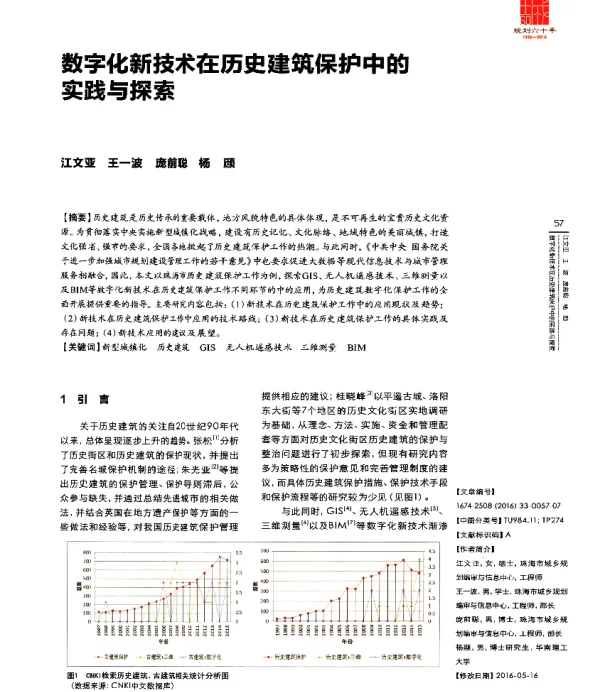 数字化新技术在历史建筑保护中的实践与探索