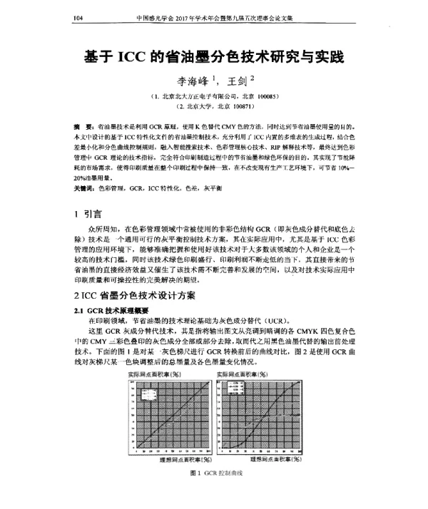 基于ICC的省油墨分色技术研究与实践
