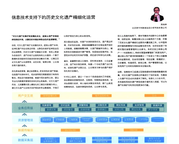 信息技术支持下的历史文化遗产精细化运营