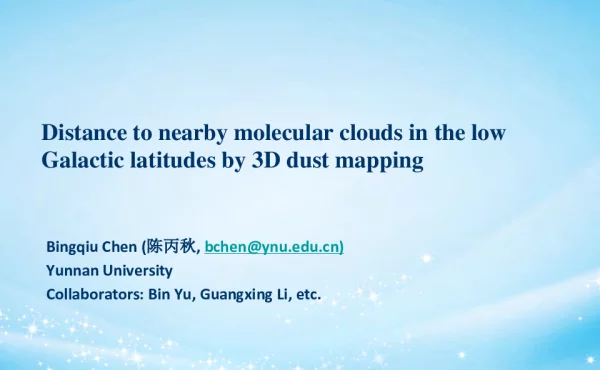 DistancetonearbymolecularcloudsinthelowGalacticlatitudesby3Ddustmapping