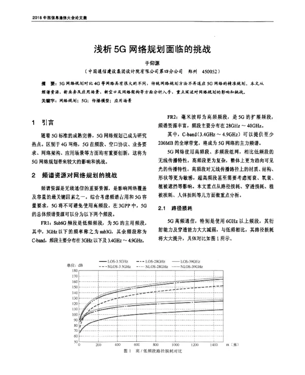 浅析5G网络规划面临的挑战