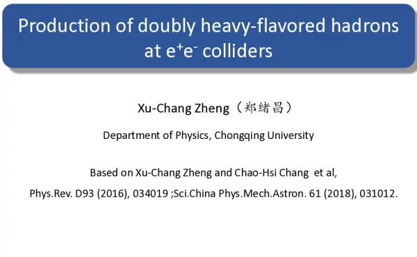 Productionofdoublyheavy-flavoredhadronsate+e-colliders