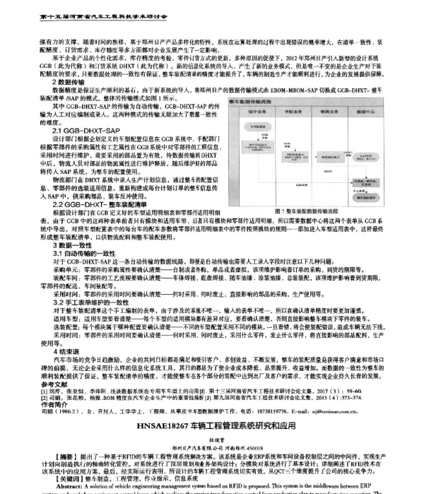 车辆工程管理系统研究和应用