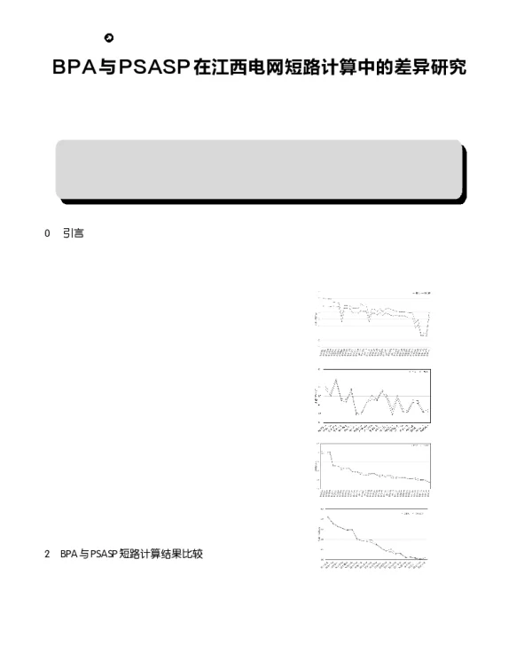 BPA与PSASP在江西电网短路计算中的差异研究