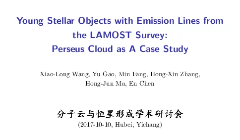 YoungStellarObjectswithEmissionLinesfromtheLAMOSTSurveyPerseusCloudasACaseStudy